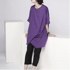 2020 Women Summer Shirt New Loose Five Points Sleeve Mid Length Half Sleeve Blouse Womens Tops And Blouses