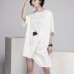2020 Women Summer Shirt New Loose Five Points Sleeve Mid Length Half Sleeve Blouse Womens Tops And Blouses