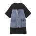 Fashion Short Sleeve Dress For Kids Large Size Is Thin And Fashionable Stitching Denim 2020 Women Dresses For Girls