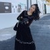 Korea Vintage Women Fashion Dress 2020 Spring Elegant Pleated Pullover Peter Pan Collar Small Fresh Casual Dress