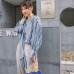 Korean Blue Stripe Shirt, Spacious Long Sleeve Shirt, With Female Lens, To Fall Fashion, 2020 New Product