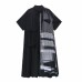 Streetwear Loose Dress 2020 Women Casual Summer Turn Down Collar Ankle Length A Line Thin Sexy Vintage Long Dress