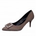 Women Pumps Fashion Ladies Rhinestone High Heels Shoes Soft Leather Heels Shoes Woman Pointed Toe Non Slip Brand Plus Size 42