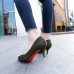 Women Pumps Fashion Ladies Rhinestone High Heels Shoes Soft Leather Heels Shoes Woman Pointed Toe Non Slip Brand Plus Size 42
